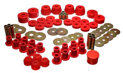 Energy Suspension - Energy Suspension 5.18101R Hyper-Flex Master Bushing Kit Red