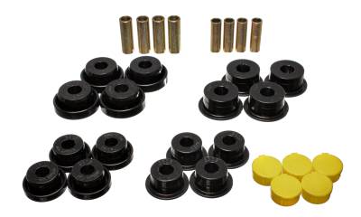 Energy Suspension - Energy Suspension 5.3131G Control Arm Bushing Set Front Polyurethane Black