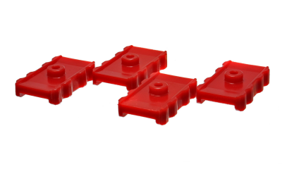 Energy Suspension - Energy Suspension 5.6105R Rear Polyurethane Leaf Spring Pad Red