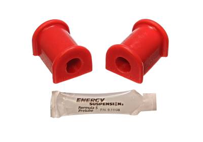 Energy Suspension - Energy Suspension 5.5151R Sway Bar Bushing Set Front Polyurethane Red