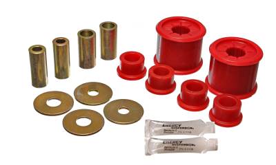 Energy Suspension - Energy Suspension 5.3136R Control Arm Bushing Set Front Polyurethane Red