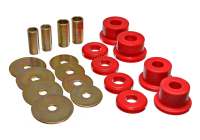 Energy Suspension - Energy Suspension 5.4103R Sub-Frame Bushing Set Polyurethane Red