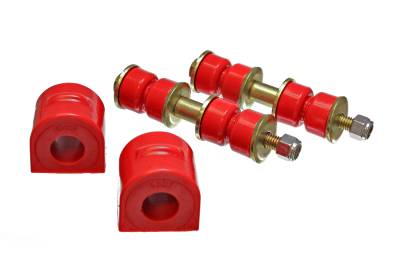 Energy Suspension - Energy Suspension 4.5179R Rear Sway Bar Bushing Set Polyurethane Red