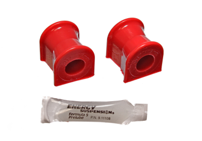 Energy Suspension - Energy Suspension 7.5102R Sway Bar Bushing Set Front Polyurethane Red