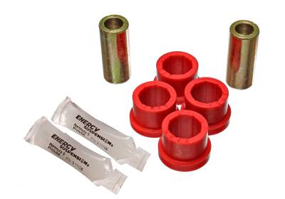 Energy Suspension - Energy Suspension 8.3123R Control Arm Bushing Set Front Polyurethane Red