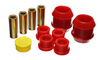 Energy Suspension - Energy Suspension 8.3119R Front Control Arm Bushing Set Polyurethane Red