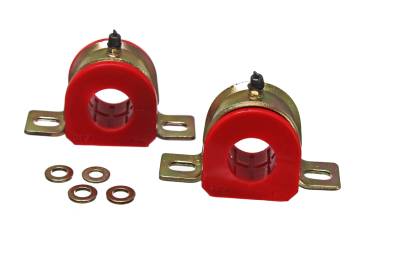 Energy Suspension - Energy Suspension 9.5171R Sway Bar Bushing Set Front/Rear Polyurethane Red