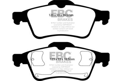 EBC Brakes - EBC Brakes DP41354R Yellowstuff Street & Track Brake Pads for 04-05 3 S40 V50