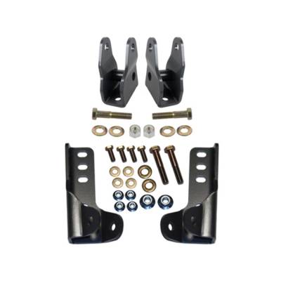 Synergy Manufacturing - Synergy 8019 Front/Rear Lower Shock Relocation Kit for 07-18 Jeep Wrangler JK