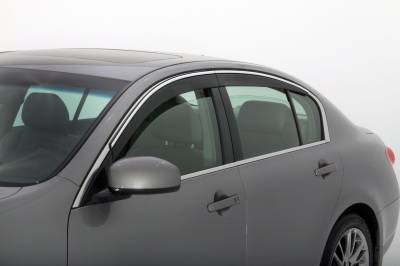 Husky Liners - Husky Liners 2886001 Chrome Ventvisor 6Pc for 06-10 Infiniti M35/M45