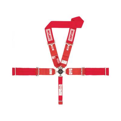 Simpson Safety - Simpson Safety 29116P Drag Cam Lock 5-Point Safety Harness-Platinum