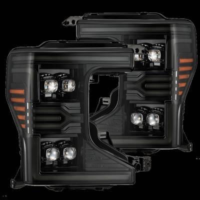 AlphaRex - AlphaRex 880340 Black Projector Headlights for 20-22 Ford Super Duty