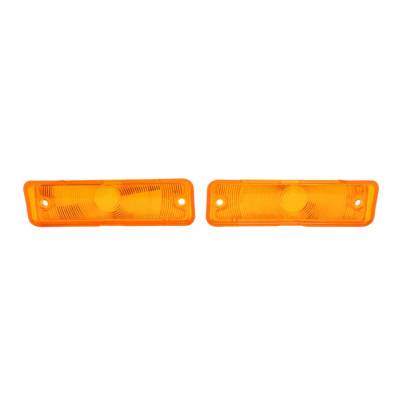 Trim Parts - Trim Parts A3046 1966-67 Chevy II & Nova Parking Light Lens Amber PAIR