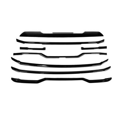 Coast To Coast - C2C GI205BLK Gloss Black Tape-On 8pc Grille Insert/Overlay 23-26 Sierra 1500