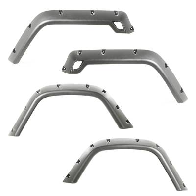 Rugged Ridge - Rugged Ridge 11630.30 Bolt Style Fender Flare Set for 97-06 Wrangler TJ/LJ