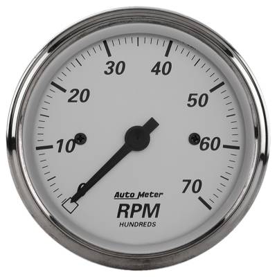 AutoMeter - AutoMeter 1995 American Platinum Tachometer Gauge 0-7000RPM 3-1/8"