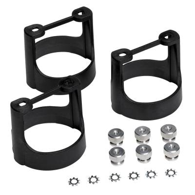 AutoMeter - AutoMeter 3245 Mounting Bracket Kit 2-5/8" Gauge Black Composite 3Pcs