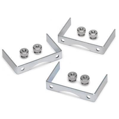 AutoMeter - AutoMeter 2226 Gauge Bracket Kit Aluminum 3Pc 2-5/8"