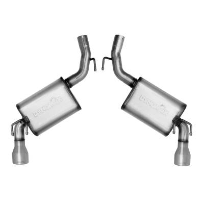 Dynomax - Dynomax 39493 2.5" Axle-Back Exhaust System for 10-14 Camaro Coupe 3.6L