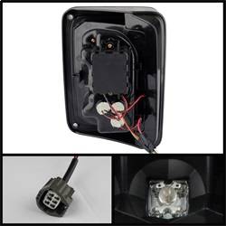 Spyder Auto - Spyder Auto 5070395 Black/Clear LED Taillights for Jeep Wrangler JK