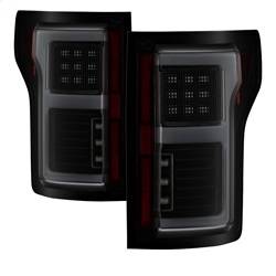 Spyder Auto - Spyder Auto 5085337 Black LED Light Bar Taillights/Smoke for 15-18 Ford F150