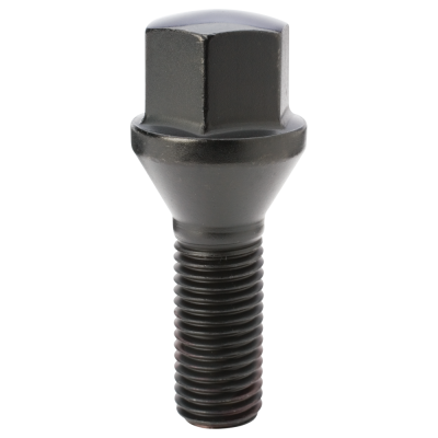 Gorilla Automotive - Gorilla 17179BC Lug Bolt Cone Seat Black 12mm x 1.50 Total 2.10" US 1.10"