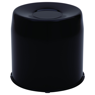 Gorilla Automotive - Gorilla HC211BC Hub Cover Closed End Black 5.1" OD x 4.80" Tall
