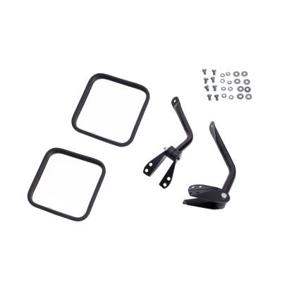 Omix - Omix 11001.02 Black Door Mirror Kit for 55-86 Jeep CJ5/CJ6/CJ7/CJ8 Scrambler
