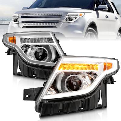 Anzo USA - Anzo USA 111576 Projector Headlight Set for 11-15 Explorer