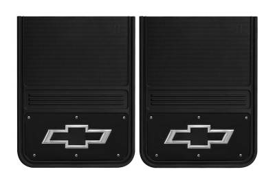 Gatorback - Gatorback GB1418BT-FULL 14"x18" Universal Black Mud Flaps Bowtie Logo