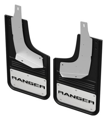 Gatorback - Gatorback GCR45R-6 12" Black Rear Mud Flaps for Ford Ranger