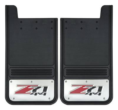 Gatorback - Gatorback GB1223Z71 12"x23" Universal Black Mud Flaps Z-71 Logo