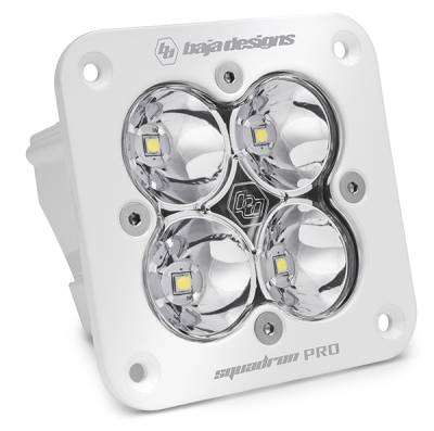 Baja Designs - Baja Designs 491001WT Squadron Pro White Flush Mount LED Auxiliary Light Pod