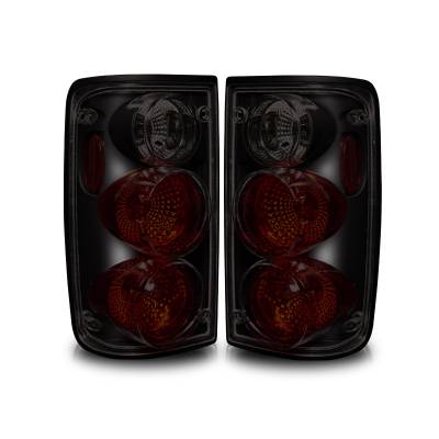 Winjet - Winjet CTWJ-0045-BS Black Smoke Taillights for 89-95 Toyota Pick Up