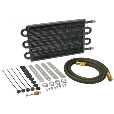 Derale - Derale 13306 6-Pass 14" Copper/Aluminum Tube & Fin Trans Cooler Kit -6AN