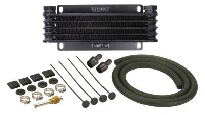 Derale - Derale 13611 5-Row Series 9000 Plate & Fin Transmission Cooler Kit 1/2" NPT