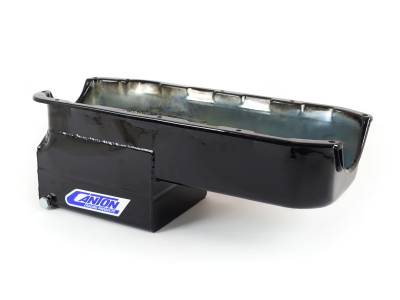 Canton - Canton Racing 13-082BLK Oil Pan SBC Pre-1985 Drag Race Pan for Stroker