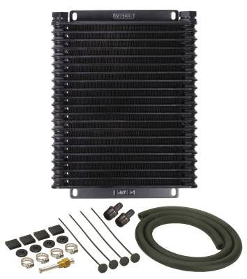 Derale - Derale 13615 21-Row Series 9000 Plate & Fin Transmission Cooler Kit 1/2" NPT