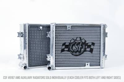 CSF Cooling - Racing & High Performance Division - CSF Cooling 8187 Aux Radiator for AMG GT & GT 53 & GT 63 S & C63 & GLE63