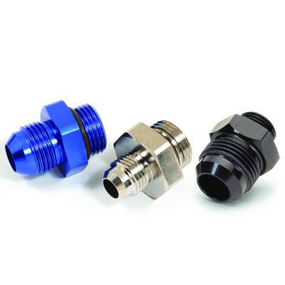 SpeedFx - SpeedFX 577068 Adapter Fitting Dry Sump -6AN Port To -8AN Male Flare Blue EACH