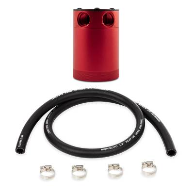 Mishimoto - Mishimoto MMBCC-CBTWO-RD Mishimoto Compact Baffled Oil Catch Can 2Pt