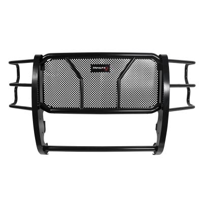 TrailFX - TrailFX E0515B HD Grille Guard Black Steel 2" w/Brush Guard