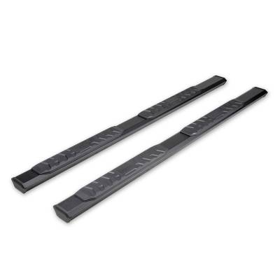 TrailFX - TrailFX AL4001B 4.5" Hex Nerf Bars Black Alu. w/Plastic End Caps Rocker Mount