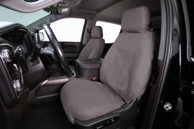 Seat Saver - Seat Saver SS3351PCCT Polycotton SeatSaver Front Row Seat Covers Misty Grey