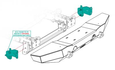 LoD Offroad - LoD Offroad JFT0701 JK Frame Tie-in Bracket
