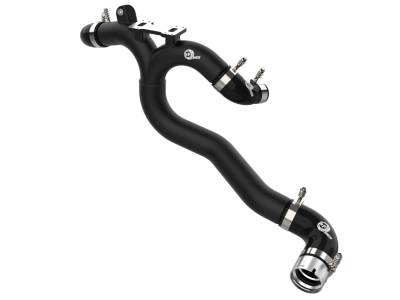 aFe Power - aFe 46-20508-B 2.5-2.75" Aluminum Hot Charge Pipe Black for 18-23 Stinger 3.3L