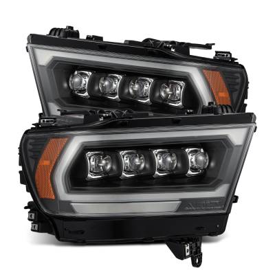 AlphaRex - AlphaRex 880578 Black LED Projector Headlights for 19-22 RAM 1500