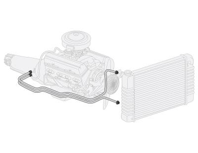 The Right Stuff Detailing - The Right Stuff PTC5702S 57 Pontiac Chieftain Auto Trans Oil Cooler Tube