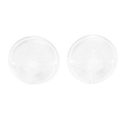 Trim Parts - Trim Parts A1485 1957 Full-Size Chevrolet Clear Parking Light Lens w/Bowtie PAIR