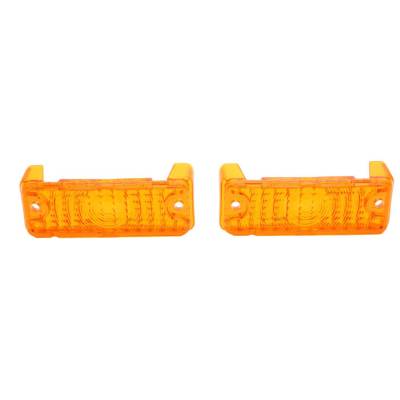 Trim Parts - Trim Parts A3055 68-69 Chevy II & Nova Amber Parking Light Lens PAIR